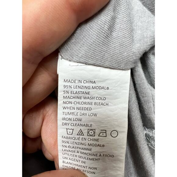 Prana Womens V-Neck T-Shirt Dress Shirred Pencil Skirt Size S - Picture 8 of 8